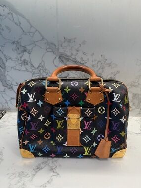 Louis Vuitton Multicolor Murakami speedy- Black/Multi